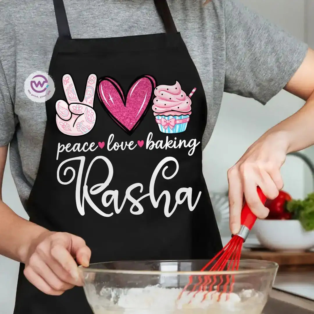 Personalized apron- Names - WE PRINT