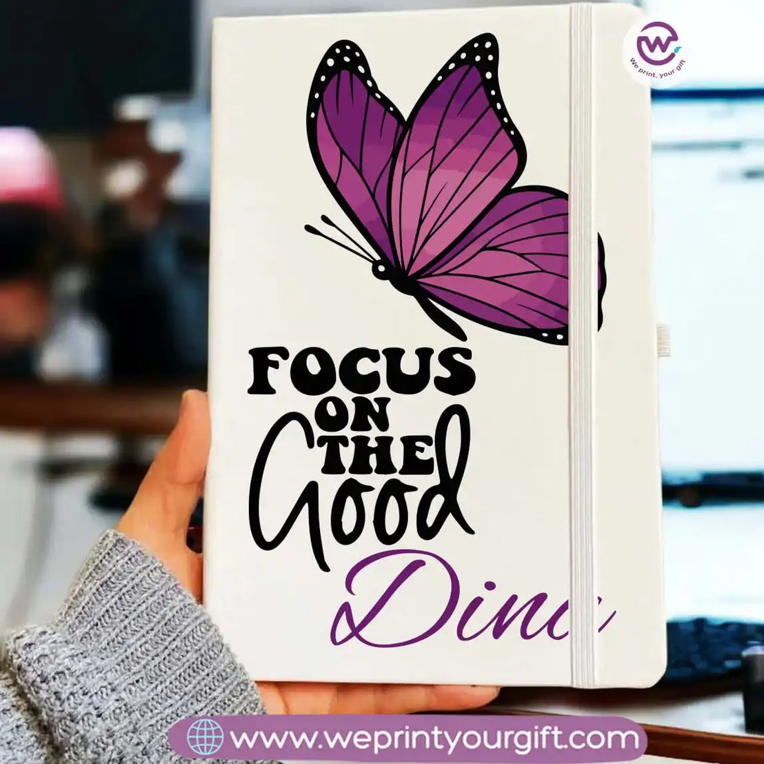 Personalized Notebook- Rubber notebook- Names