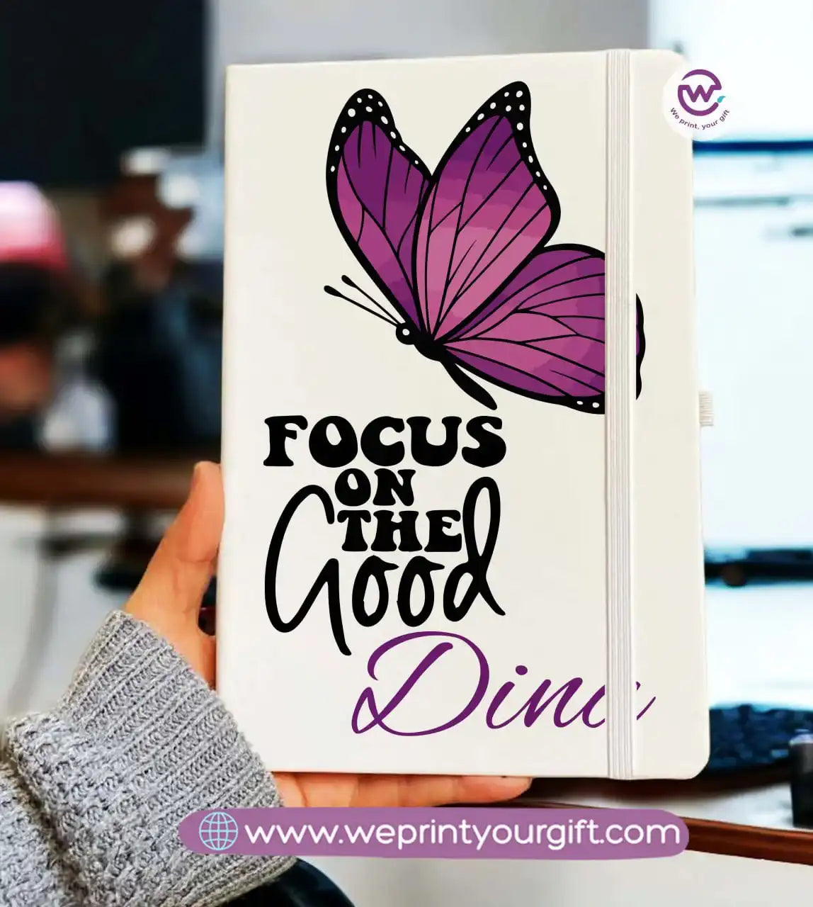 Personalized Notebook- Rubber notebook- Names