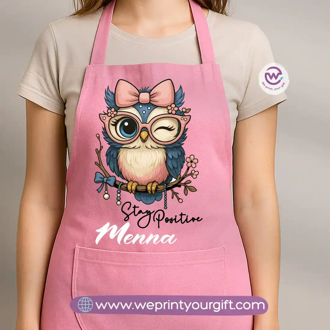 Personalized apron-Owl