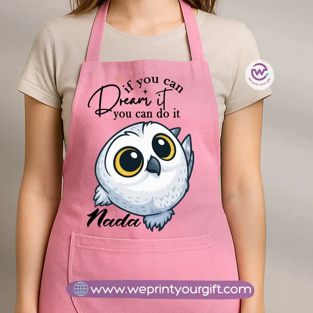 Personalized apron-Owl