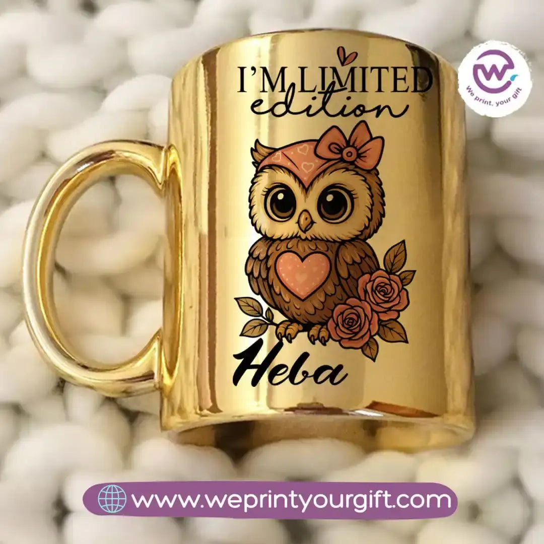 Mirror ceramic mug- Owl - WE PRINT