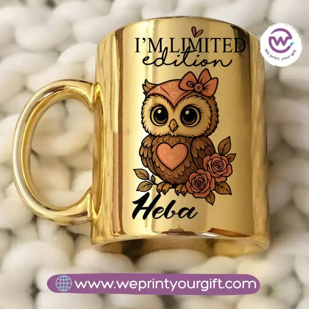 Mirror ceramic mug- Owl - WE PRINT