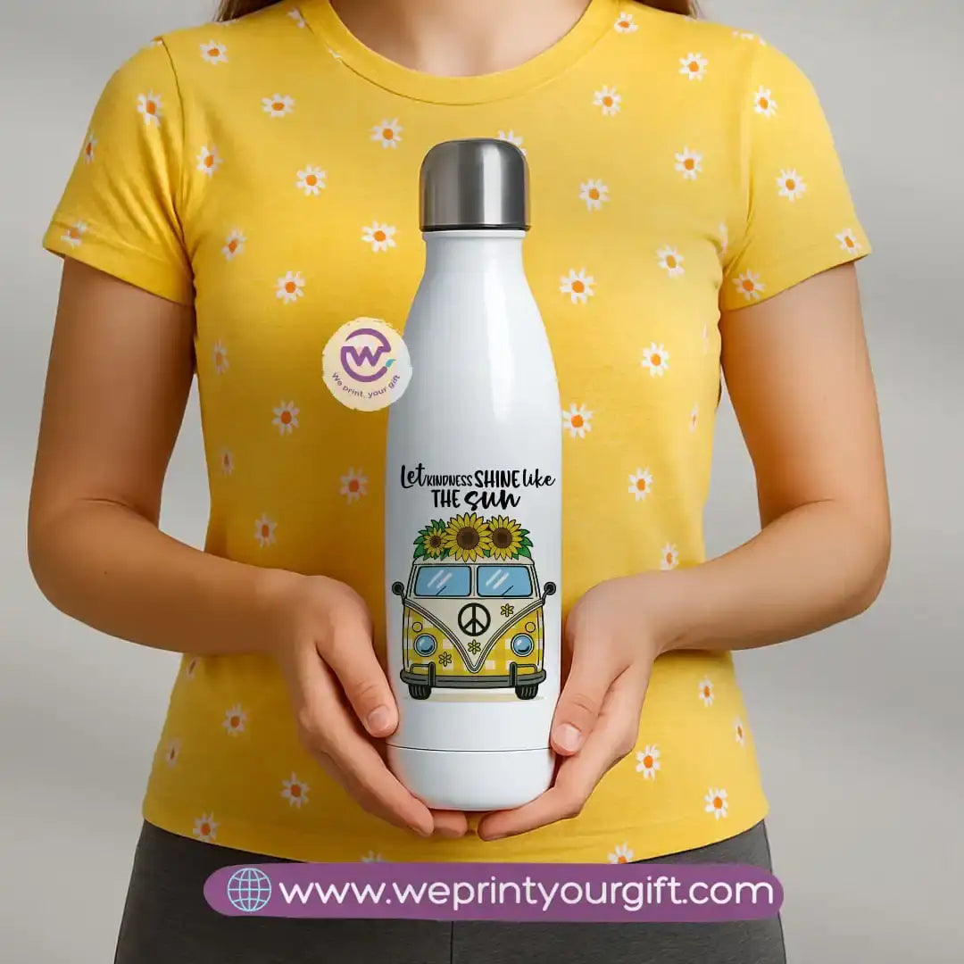 Custom thermal bottle- Sunflower - WE PRINT