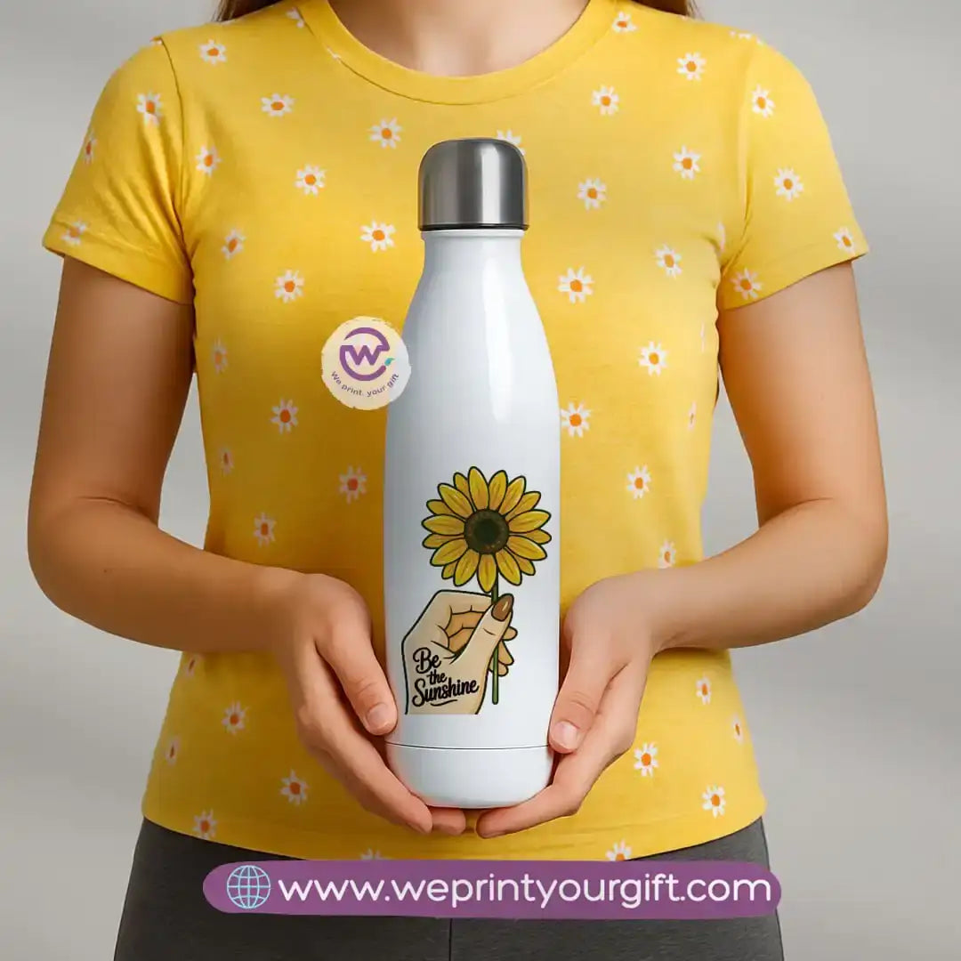 Custom thermal bottle- Sunflower - WE PRINT