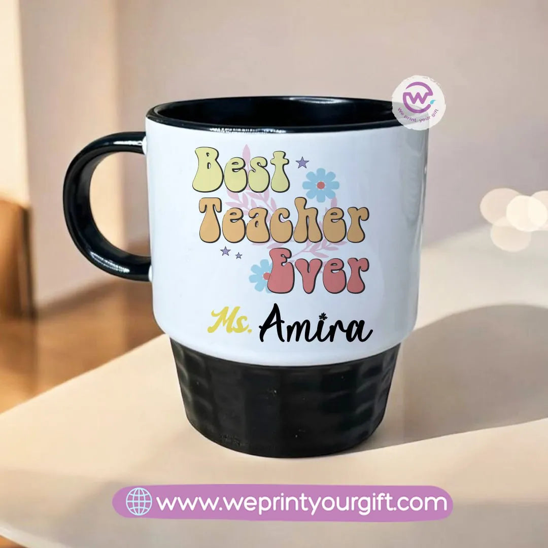 Personalized Mug- Ribbed mug- Teachers designs