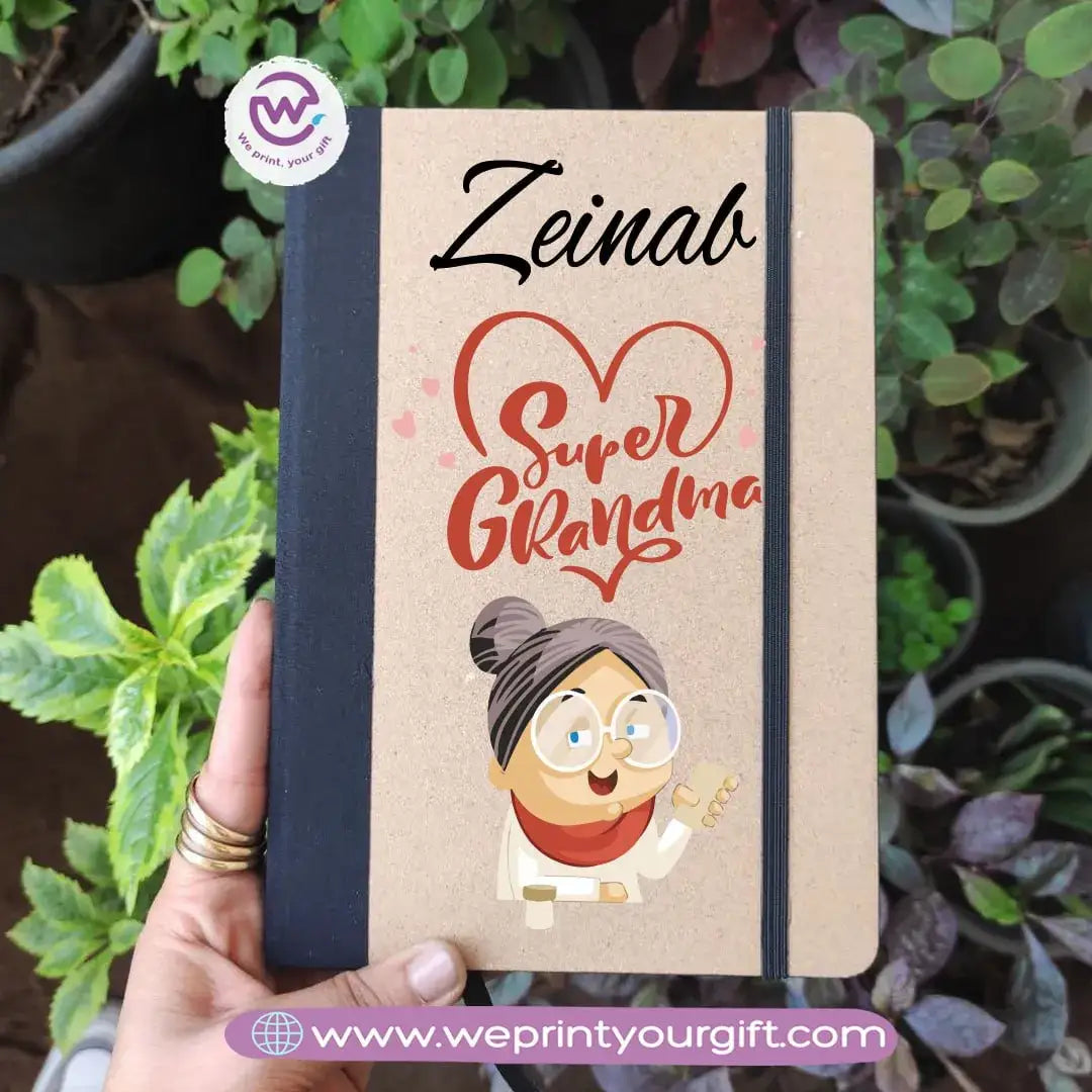 Custom Notebook-Elastic band notebook- Mom designs - WE PRINT