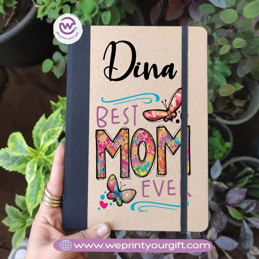 Custom Notebook-Elastic band notebook- Mom designs - WE PRINT