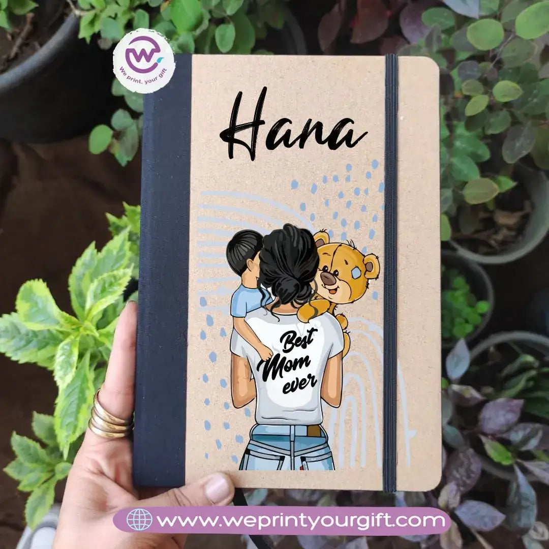 Custom Notebook-Elastic band notebook- Mom designs - WE PRINT