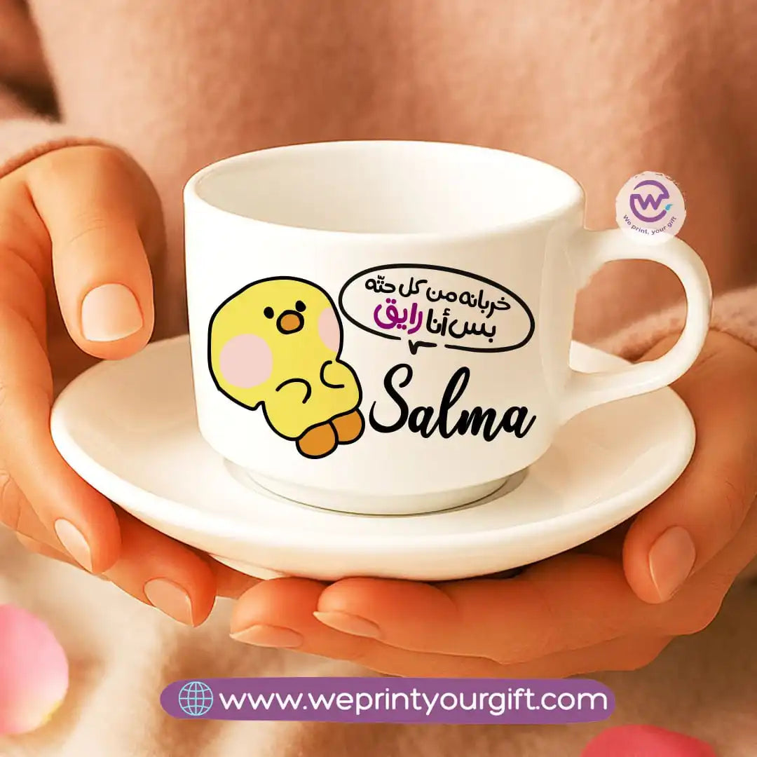 Custom Coffee Cup- Chick comic