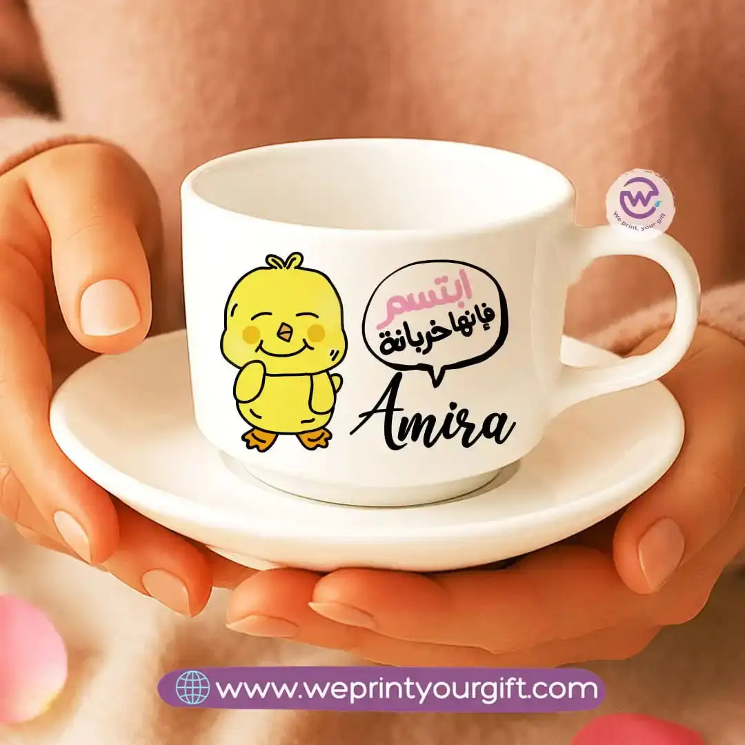 Custom Coffee Cup- Chick comic - WE PRINT