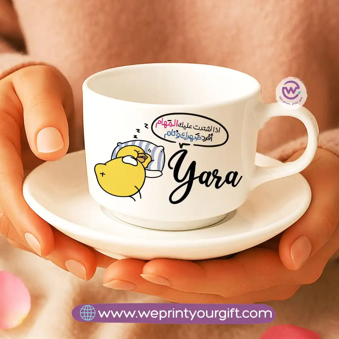 Custom Coffee Cup- Chick comic