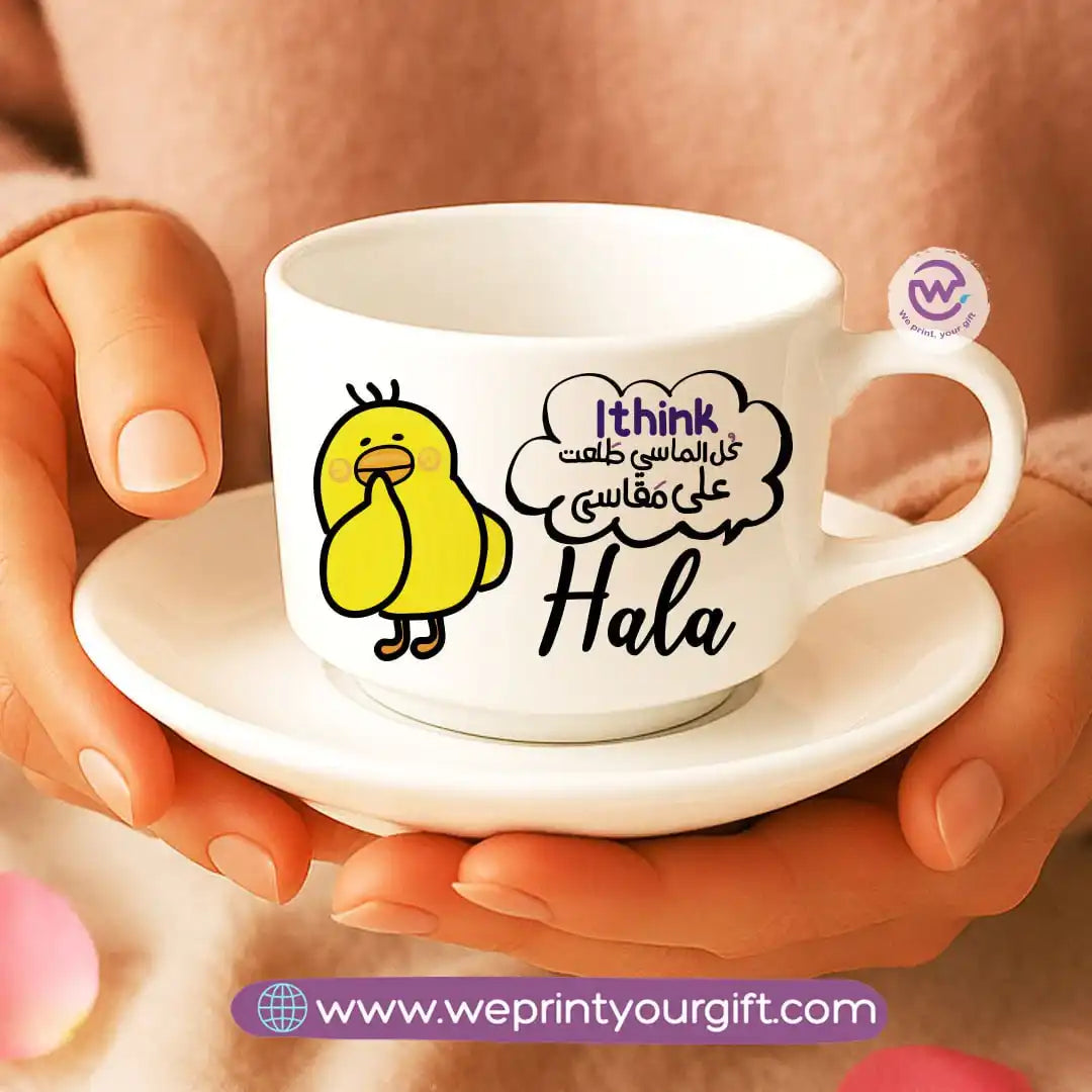 Custom Coffee Cup- Chick comic