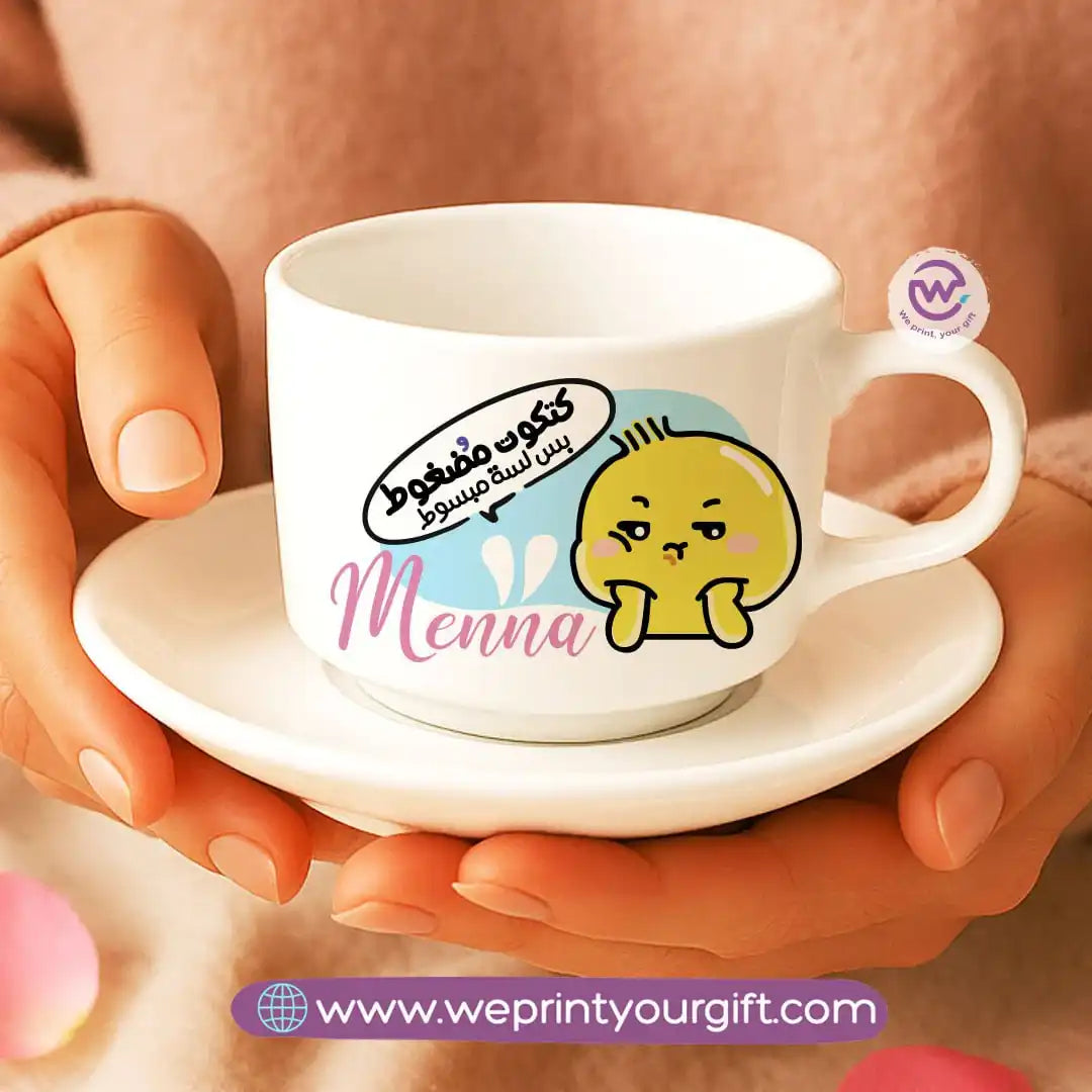 Custom Coffee Cup- Chick comic