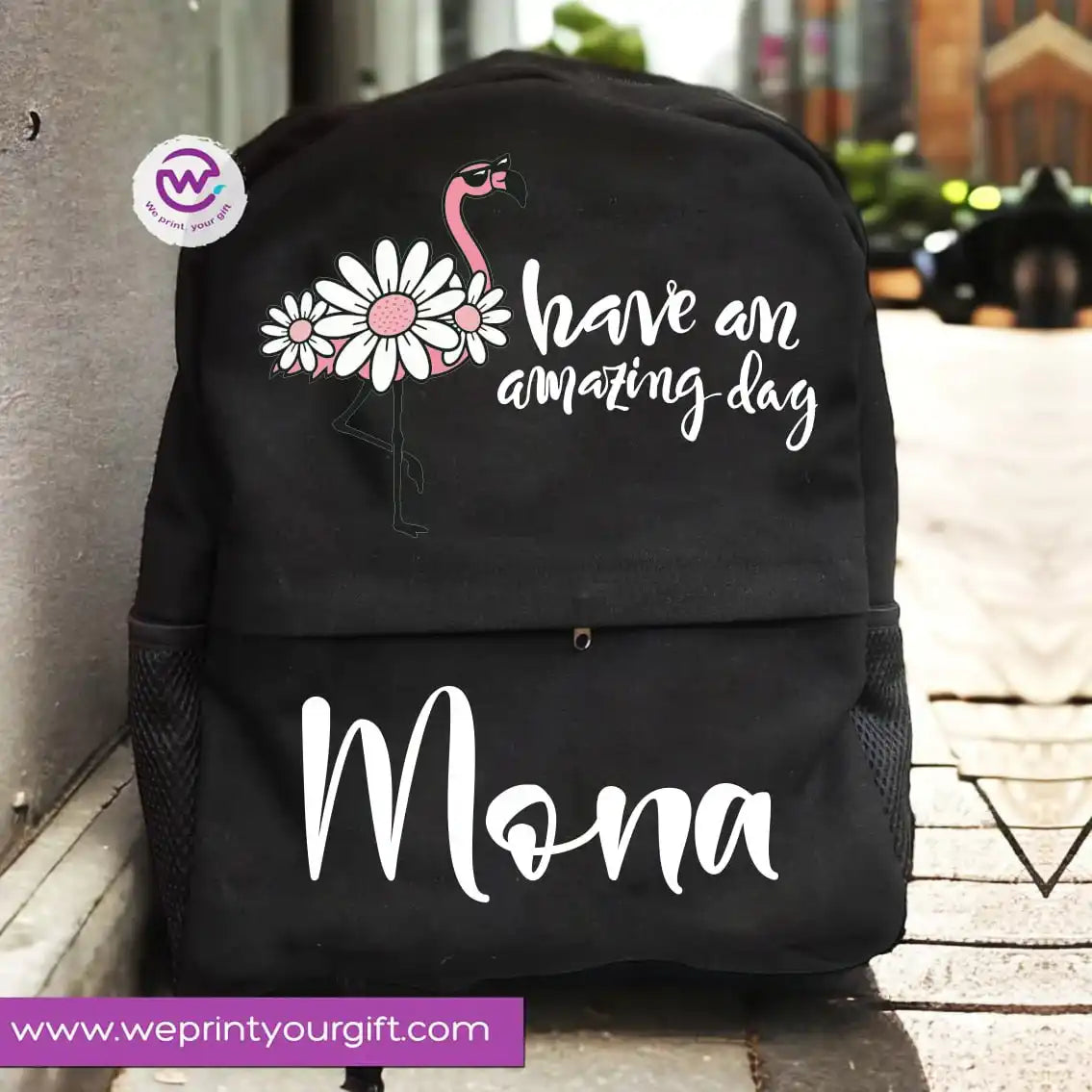 Custom back bag- Unicorn