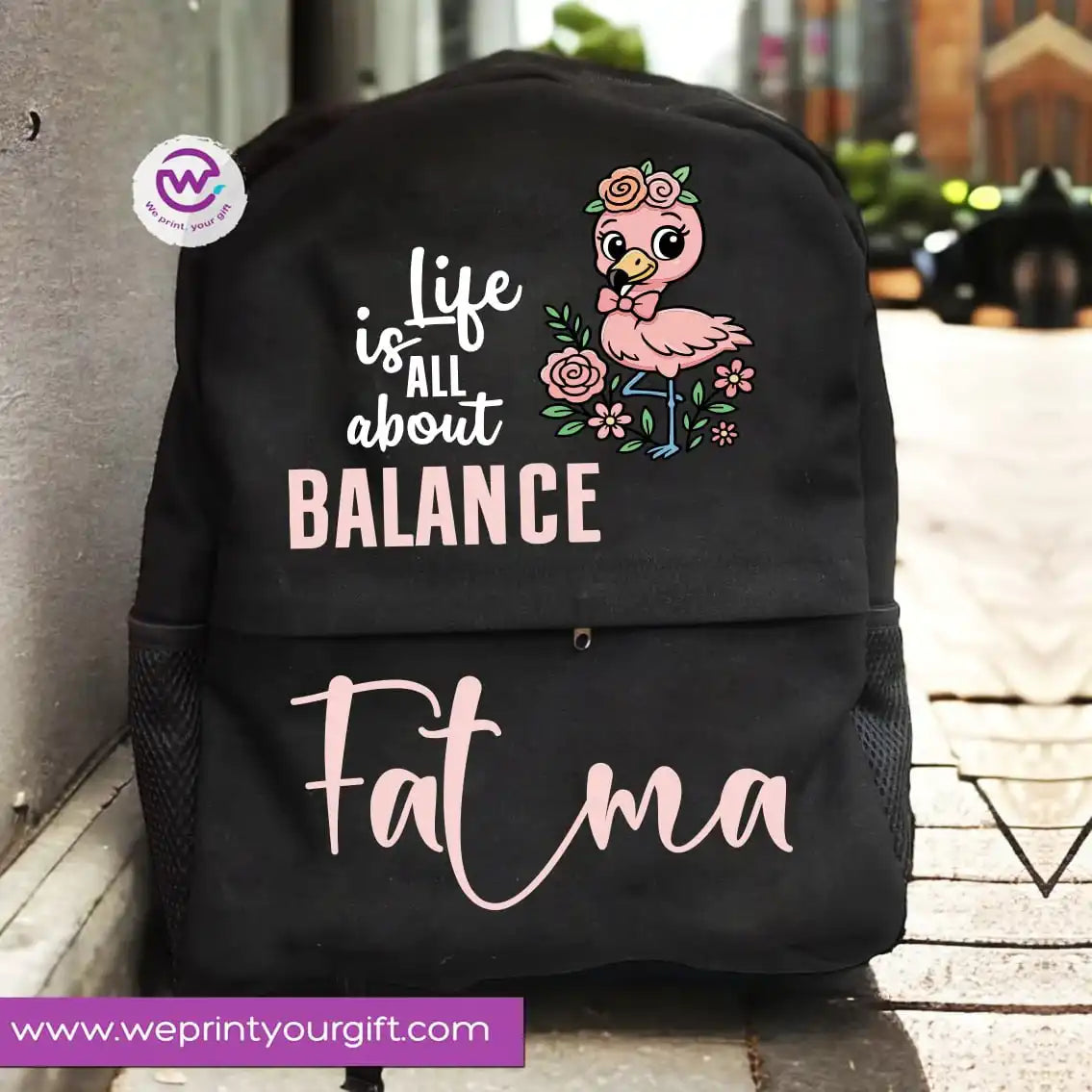 Custom back bag- Unicorn