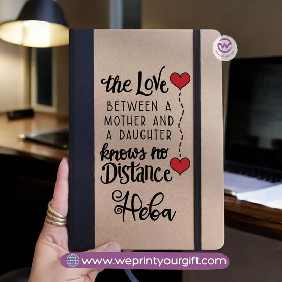 Custom Notebook- Rubber notebook -Mom