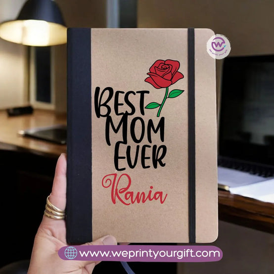 Custom Notebook- Rubber notebook -Mom
