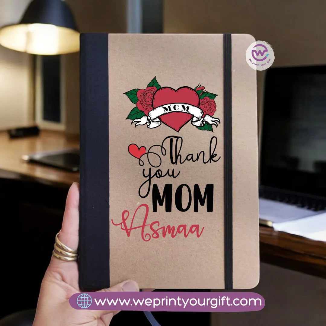 Custom Notebook- Rubber notebook -Mom