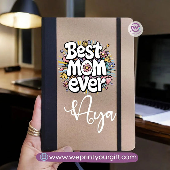 Custom Notebook- Rubber notebook -Mom