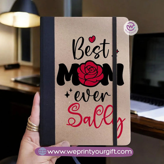 Custom Notebook- Rubber notebook -Mom