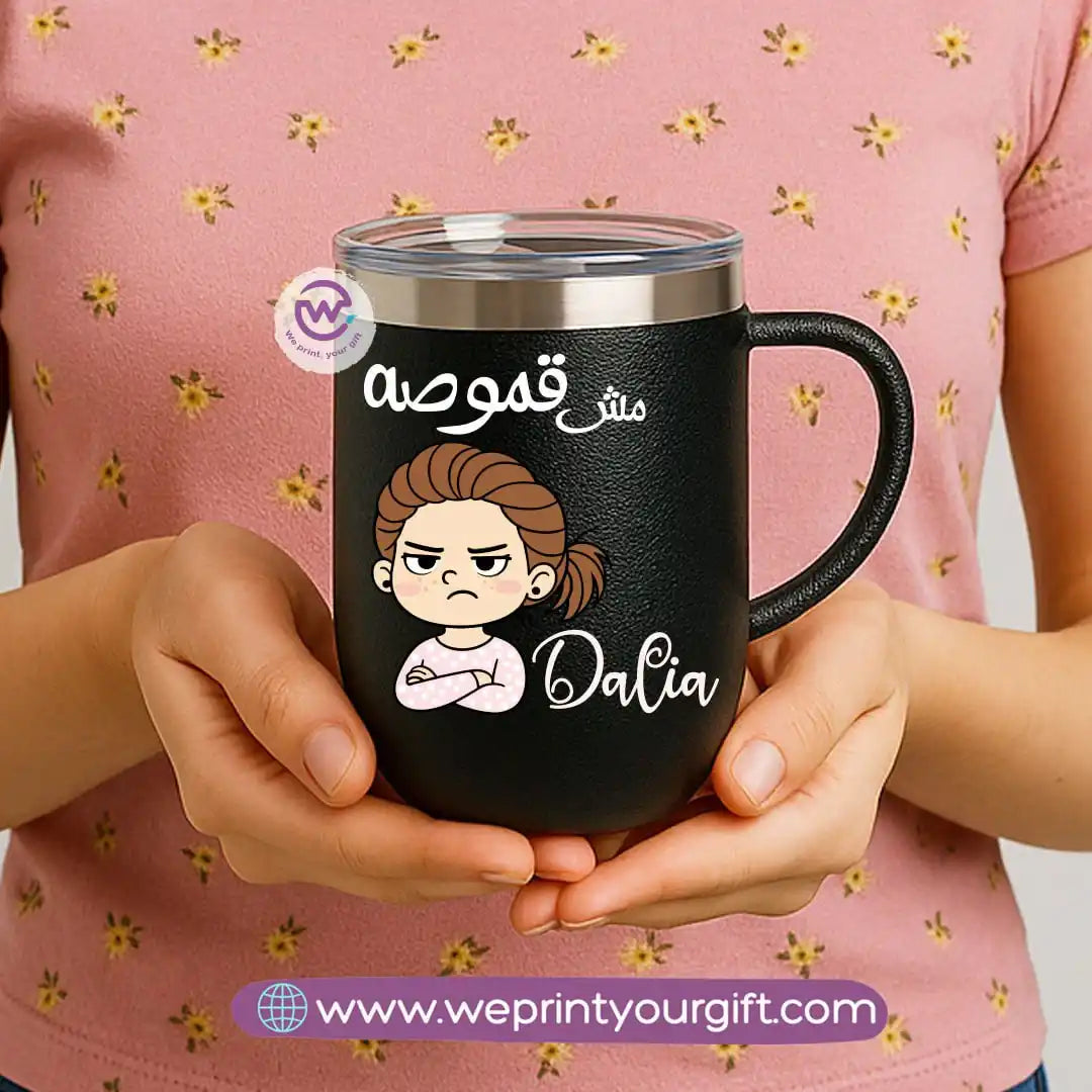 Thermal mug with acrylic lid- Comics