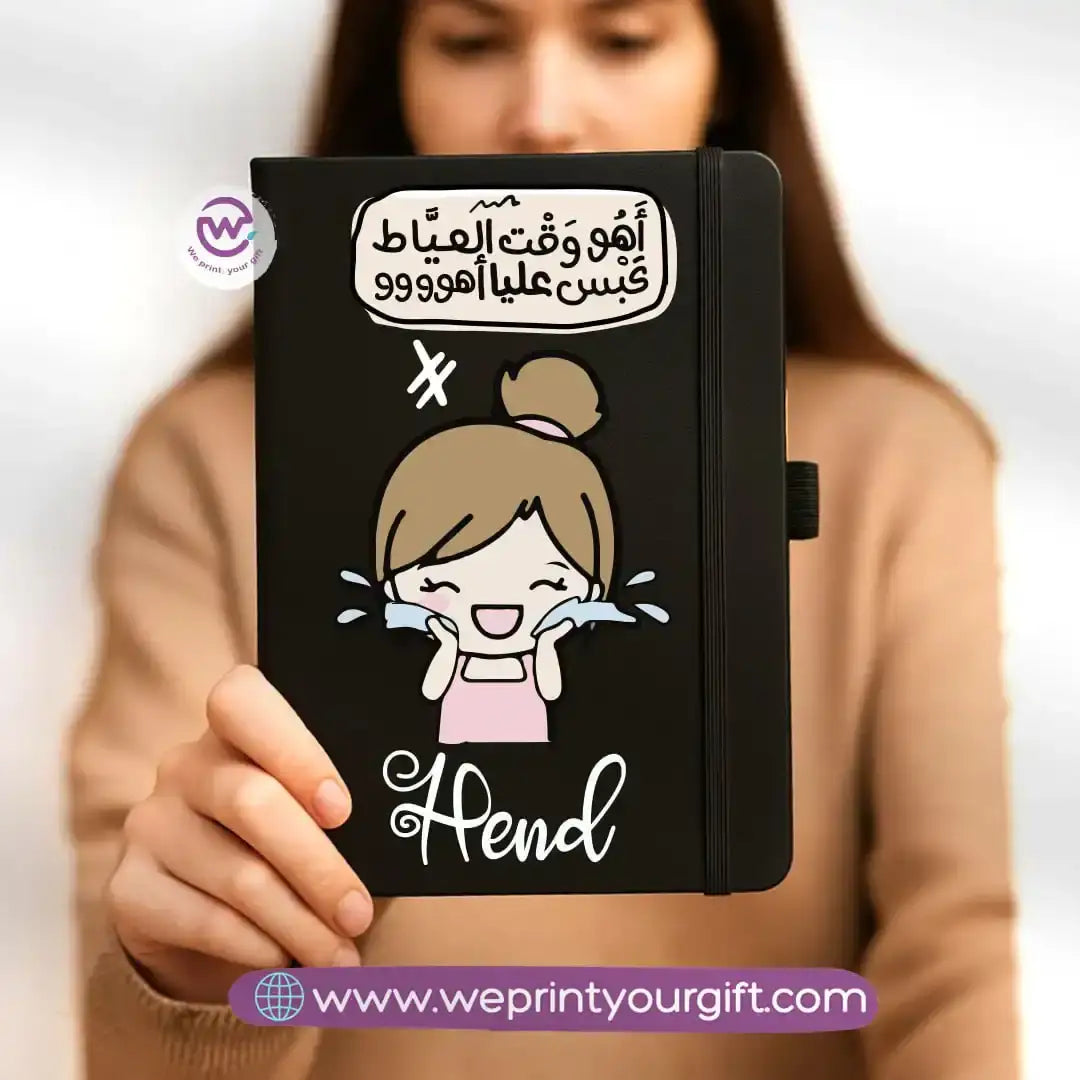 Custom notebook- Rubber notebook- Comic - WE PRINT
