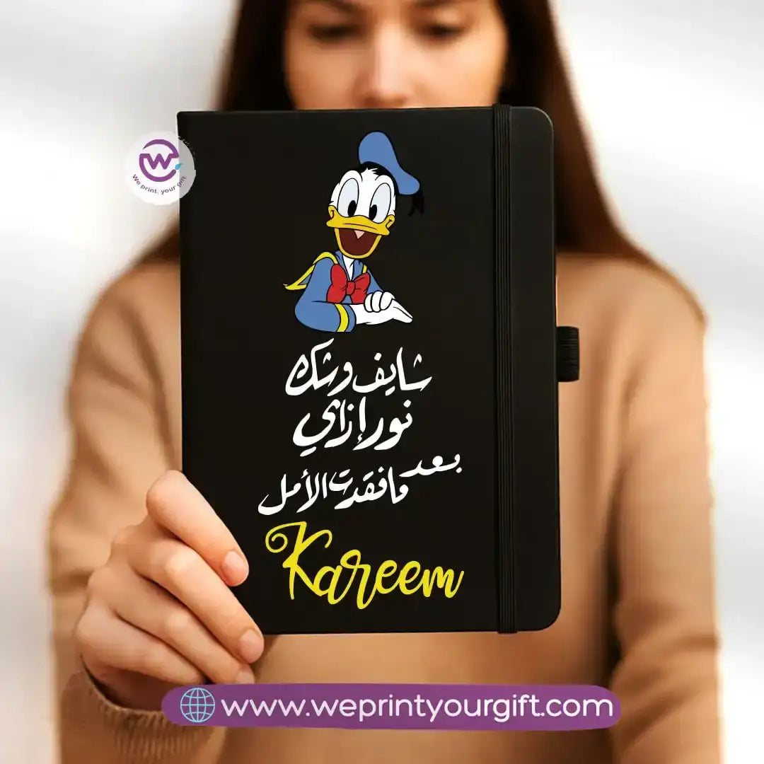 Custom notebook- Rubber notebook- Comic - WE PRINT