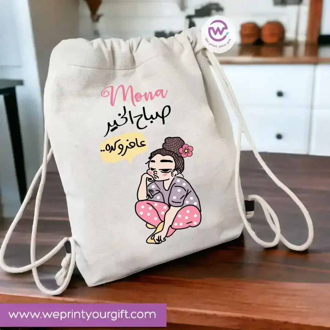 Custom bag-Drawstring bag- Comic - WE PRINT