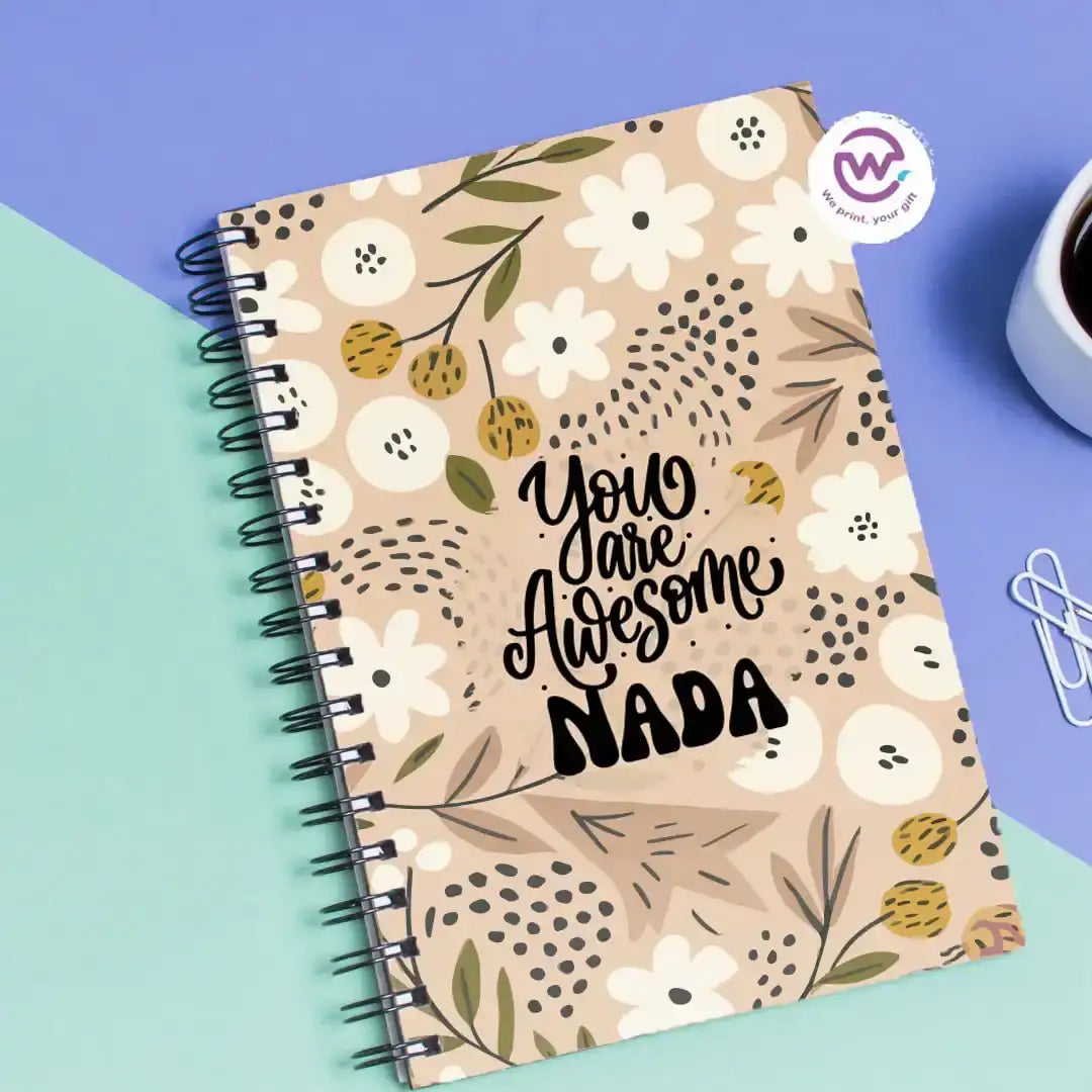 Personalized notebook- Motivation - WE PRINT