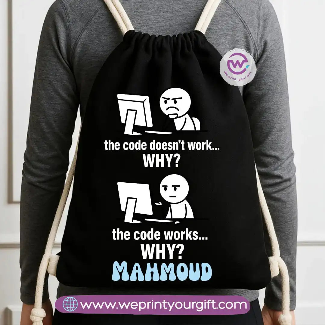 Custom bag-Drawstring bag- Engineers - WE PRINT