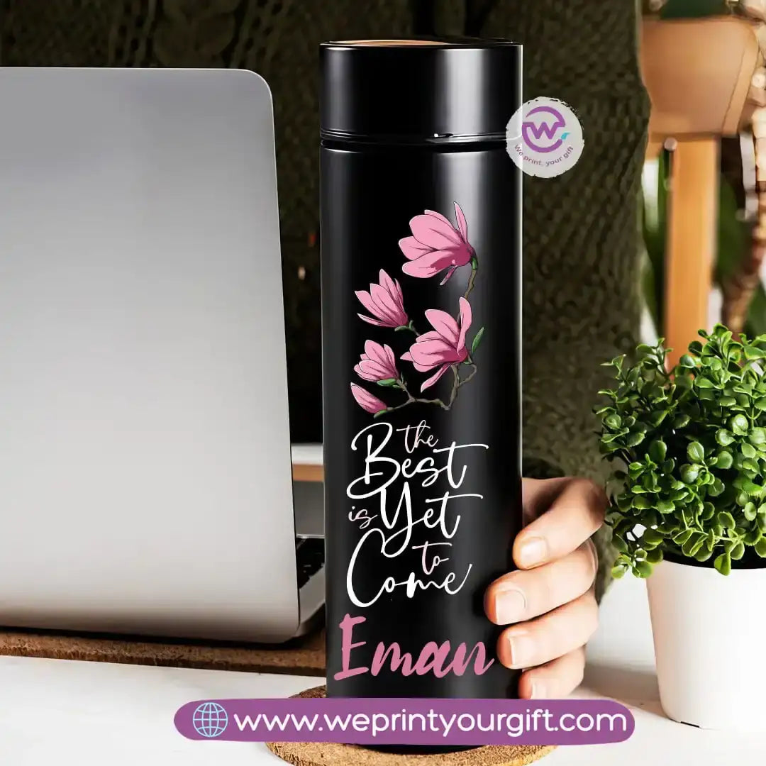 Insulated Thermal Mug- Floral - WE PRINT