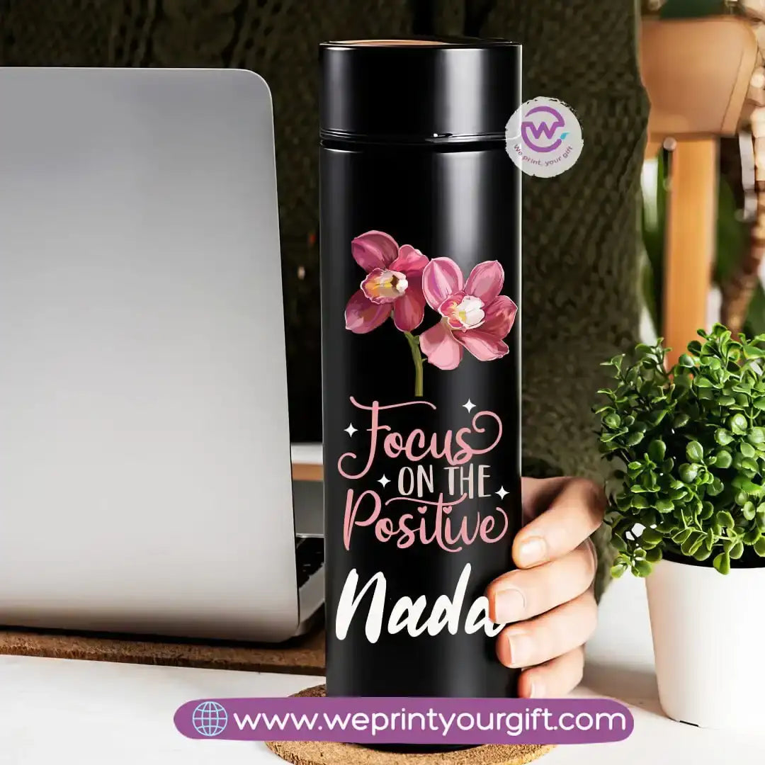 Insulated Thermal Mug- Floral - WE PRINT