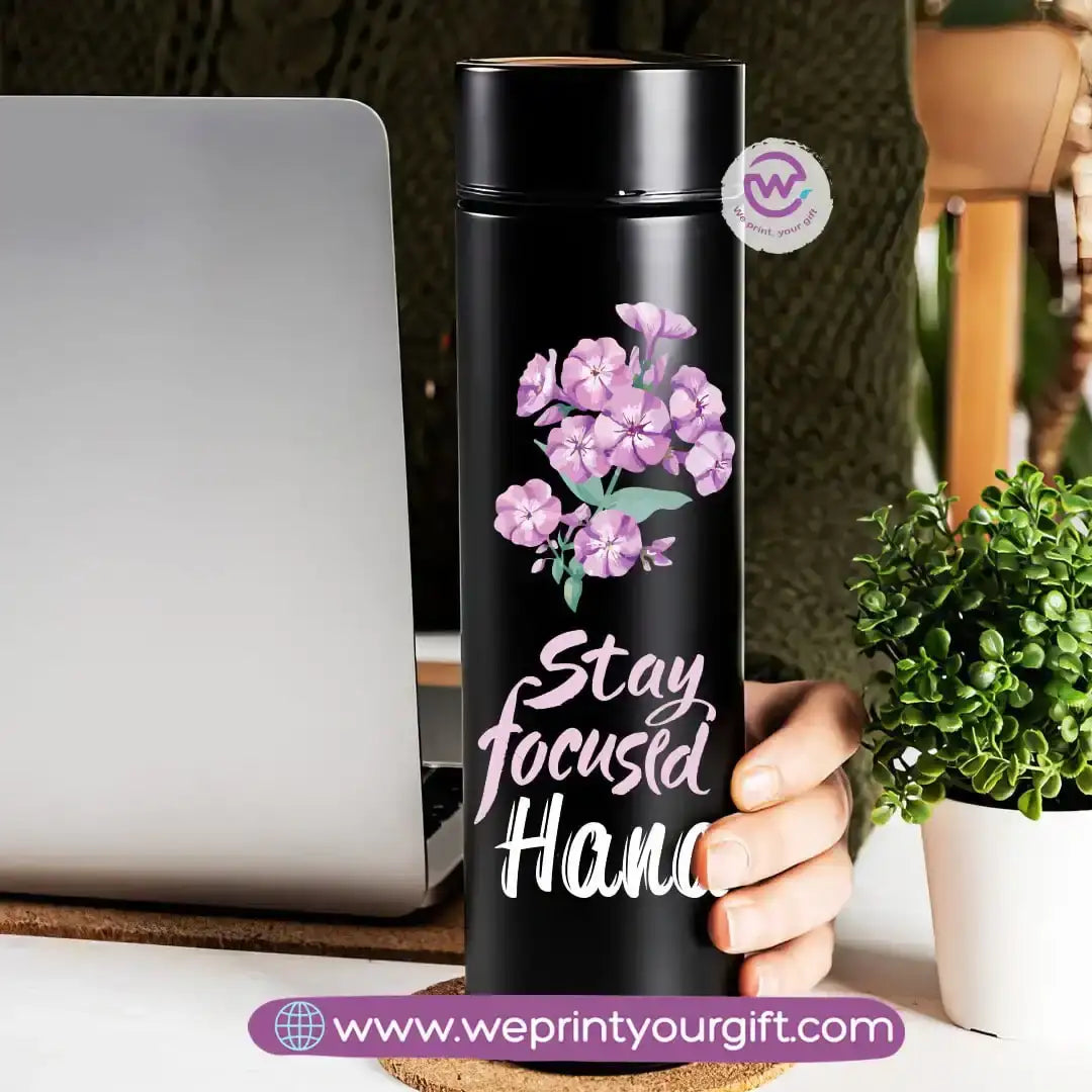 Insulated Thermal Mug- Floral - WE PRINT