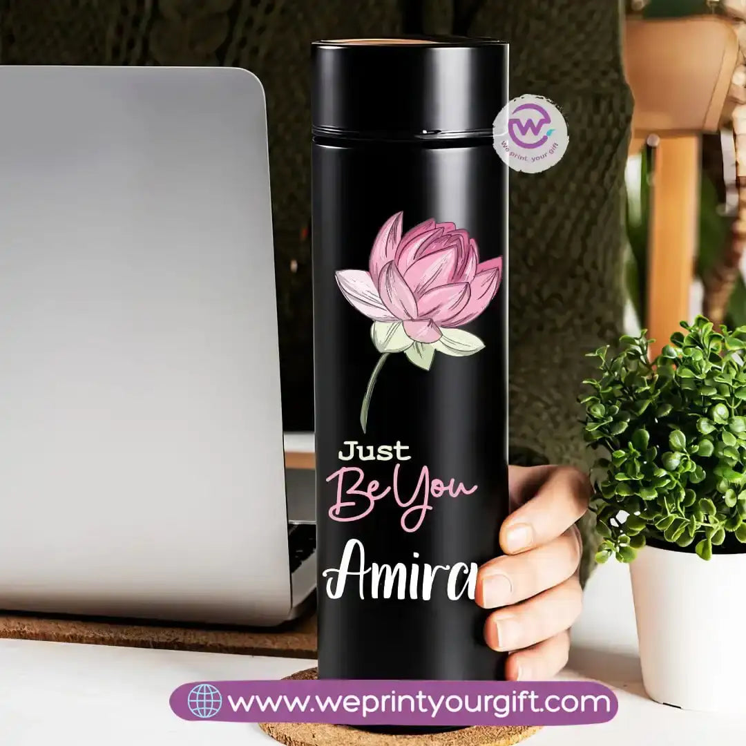 Insulated Thermal Mug- Floral - WE PRINT