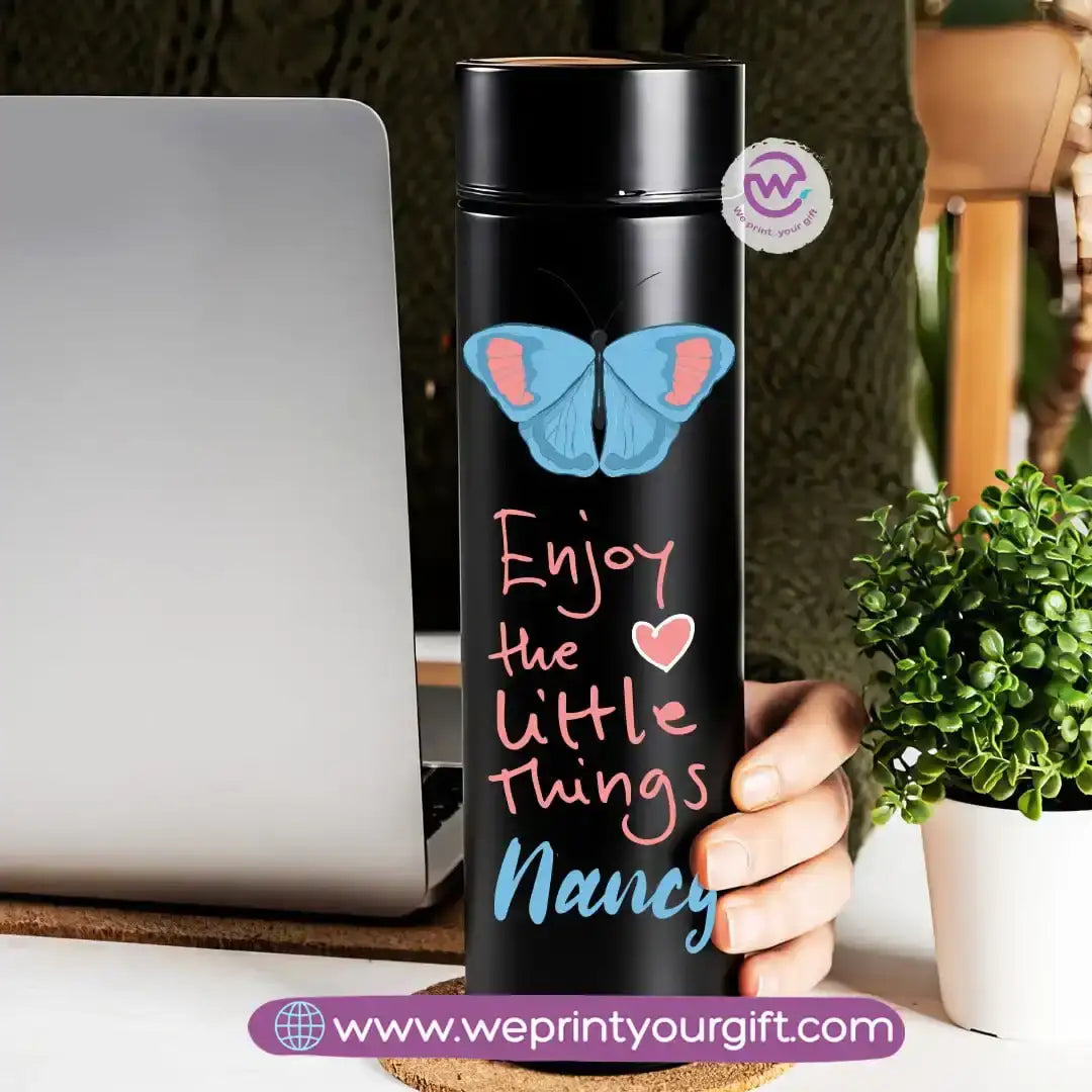 Insulated Thermal Mug- Floral - WE PRINT