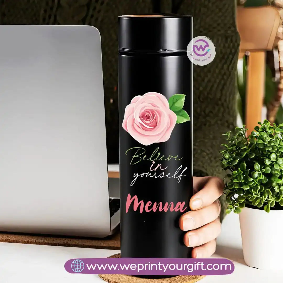 Insulated Thermal Mug- Floral - WE PRINT