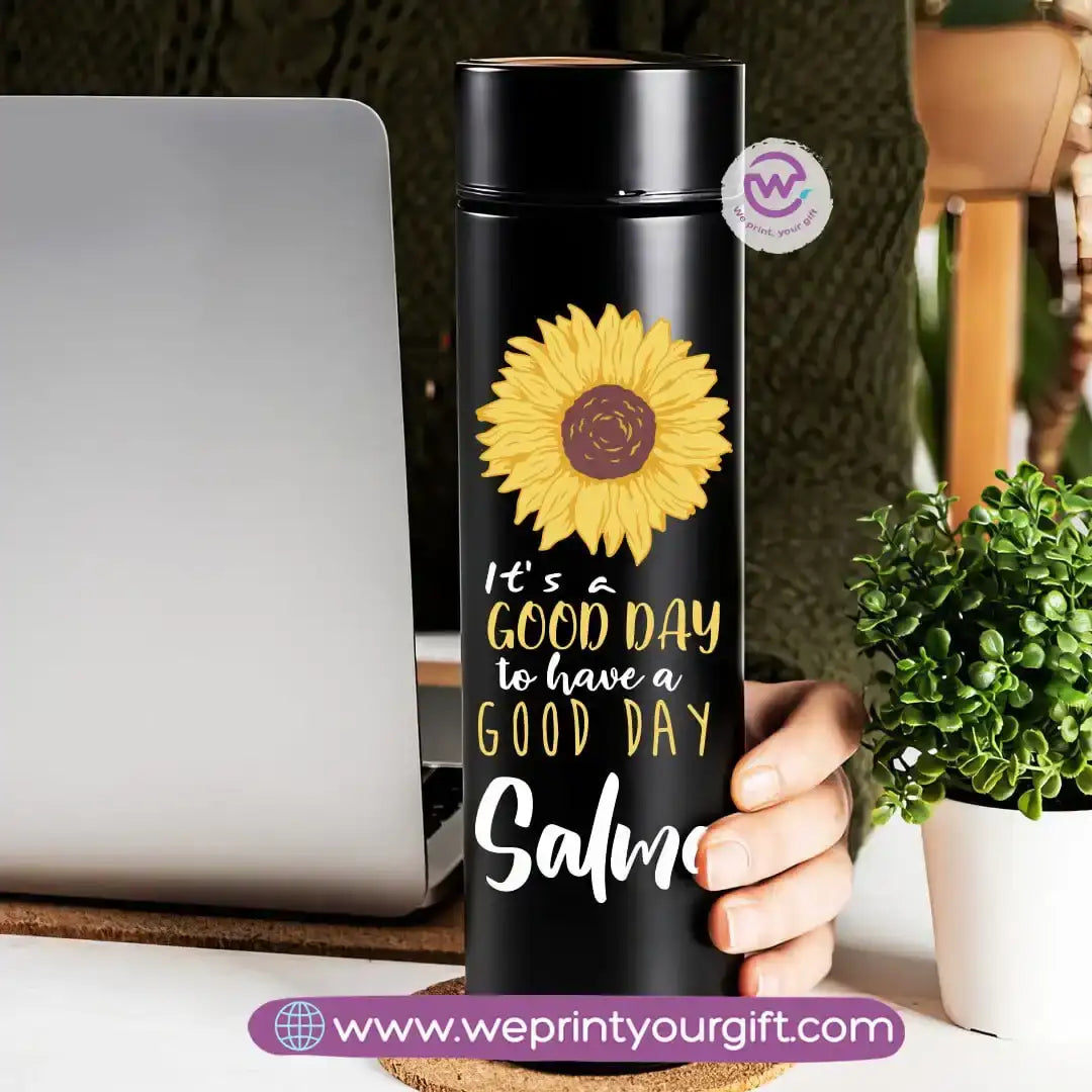 Insulated Thermal Mug- Floral - WE PRINT