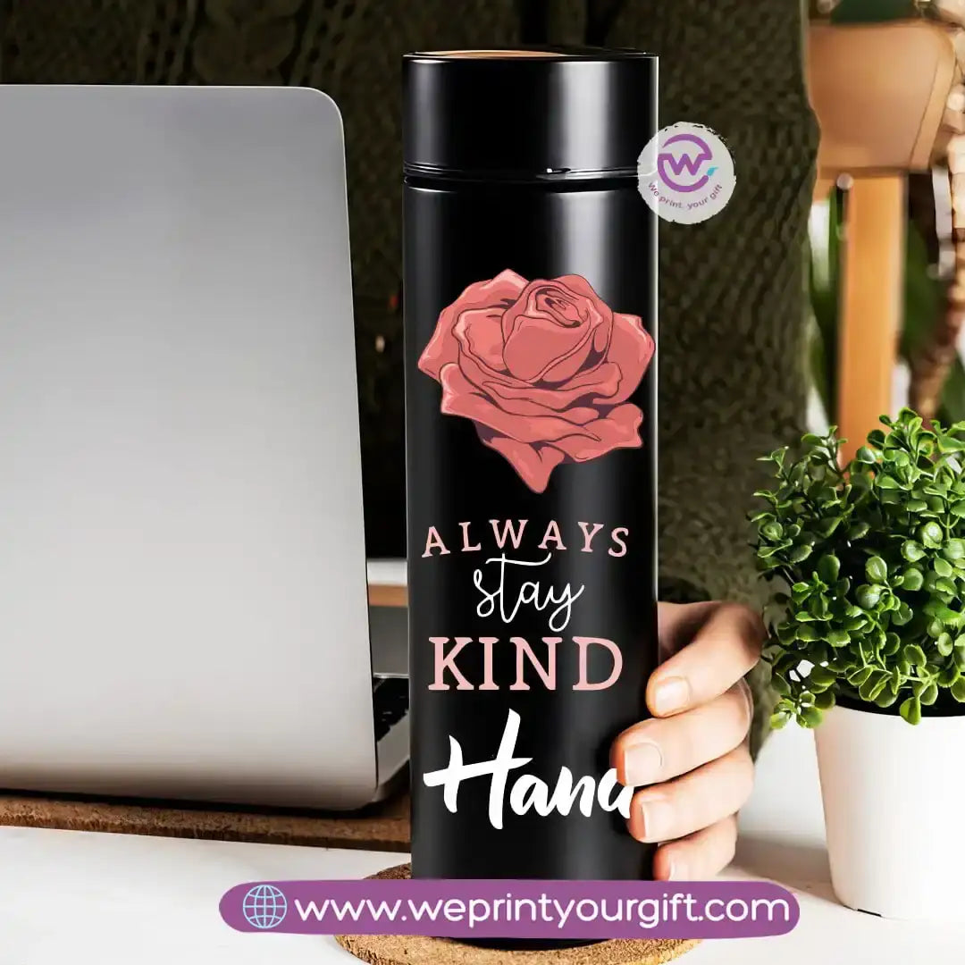 Insulated Thermal Mug- Floral - WE PRINT