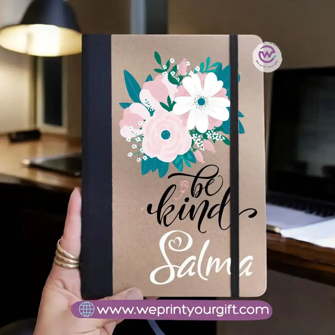 Personalized Notebook- Rubber notebook- Motivation - WE PRINT