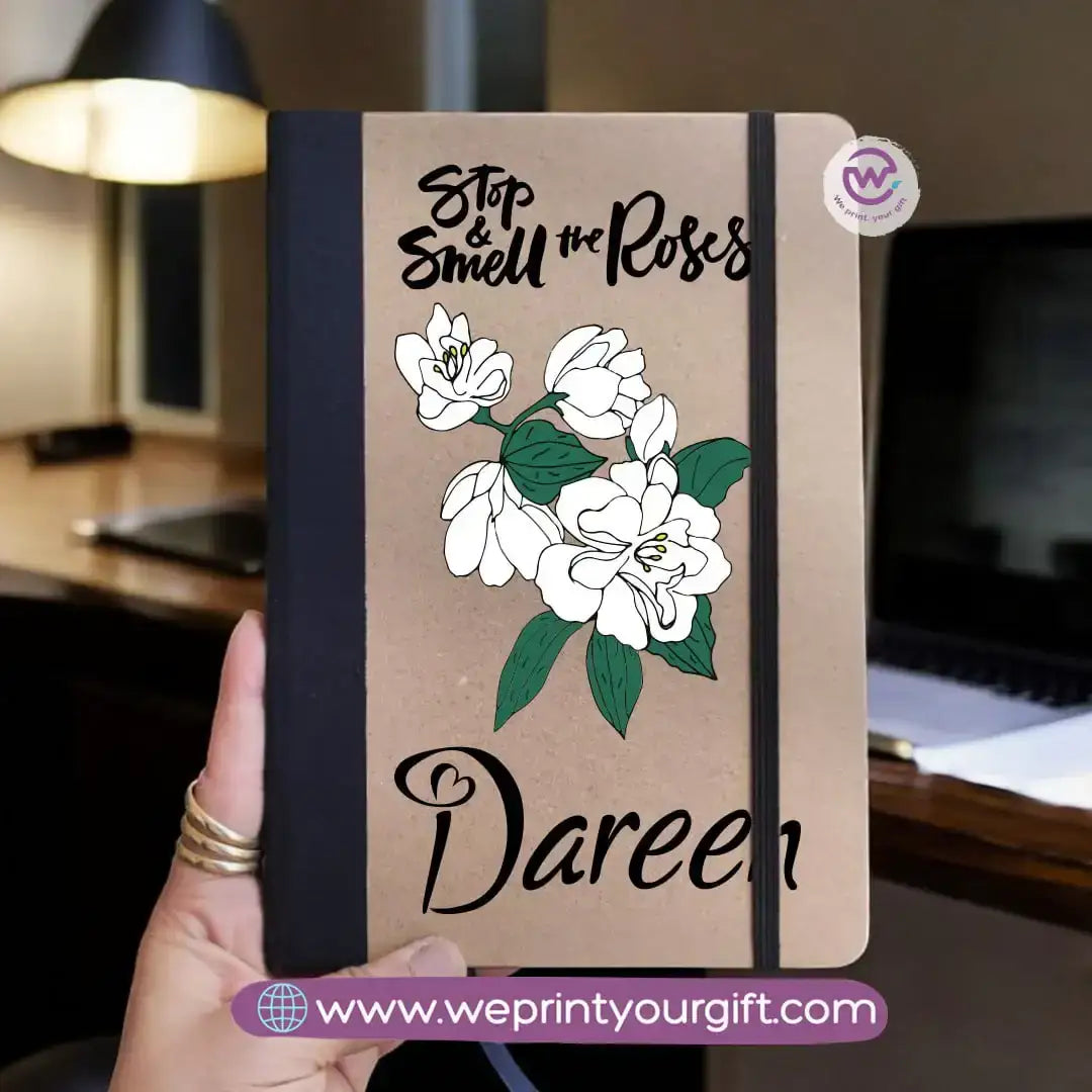 Personalized Notebook- Rubber notebook- Motivation - WE PRINT
