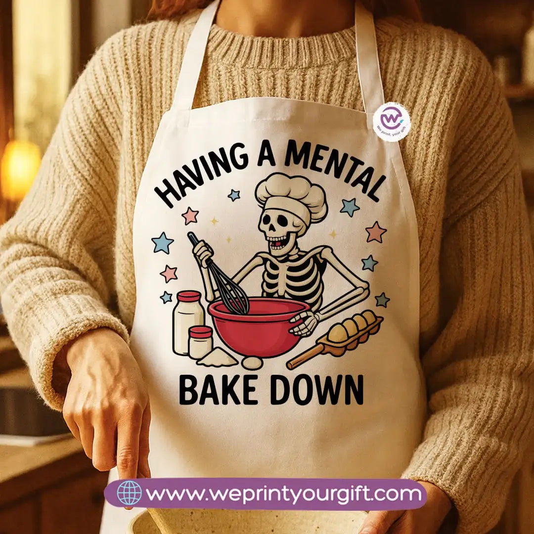 Spooky Halloween Apron – Custom Heavy Cotton Kitchen Apron with Front Pocket - WE PRINT