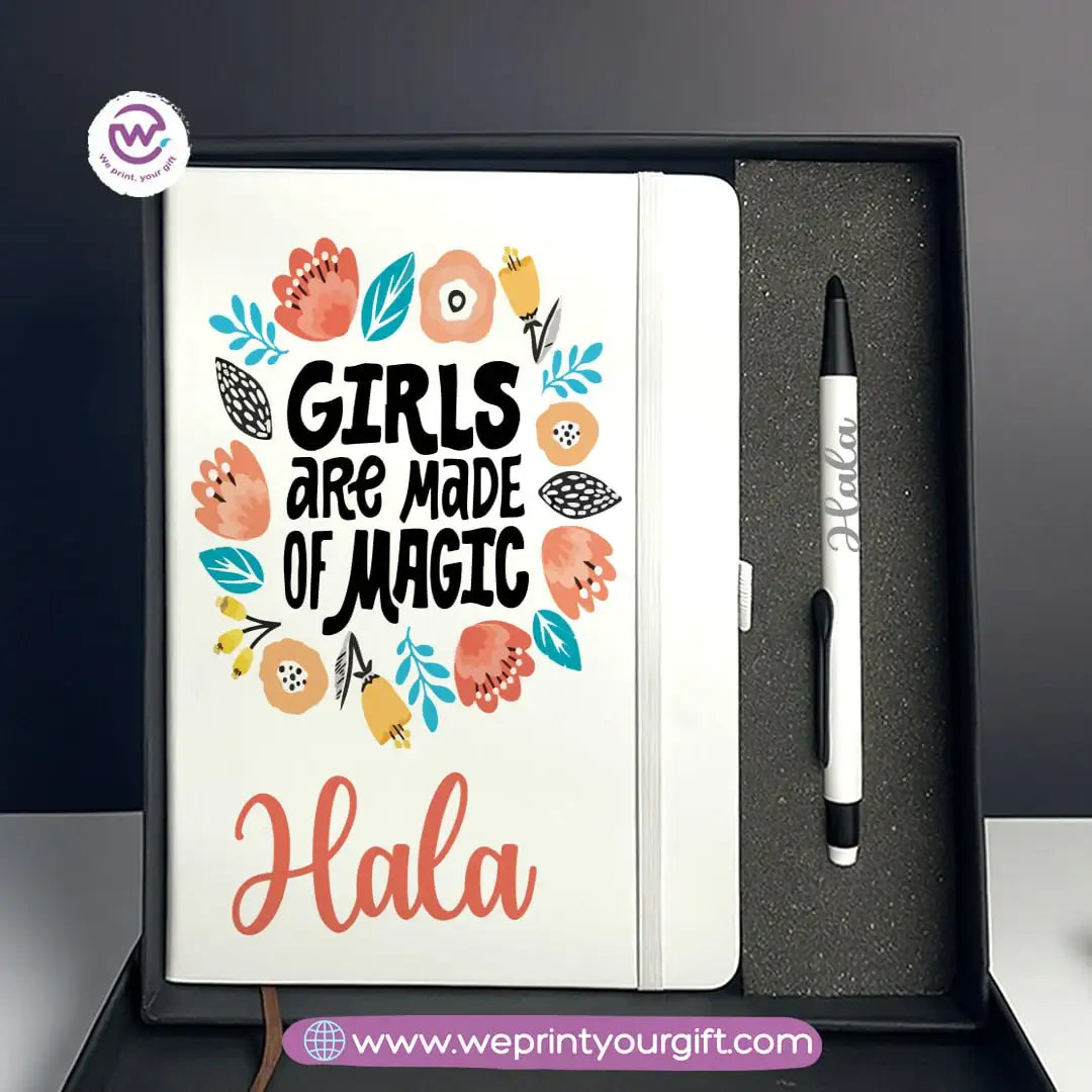 Inspiring Personalized Gift Box with Custom Notebook & Metal Pen - WE PRINT