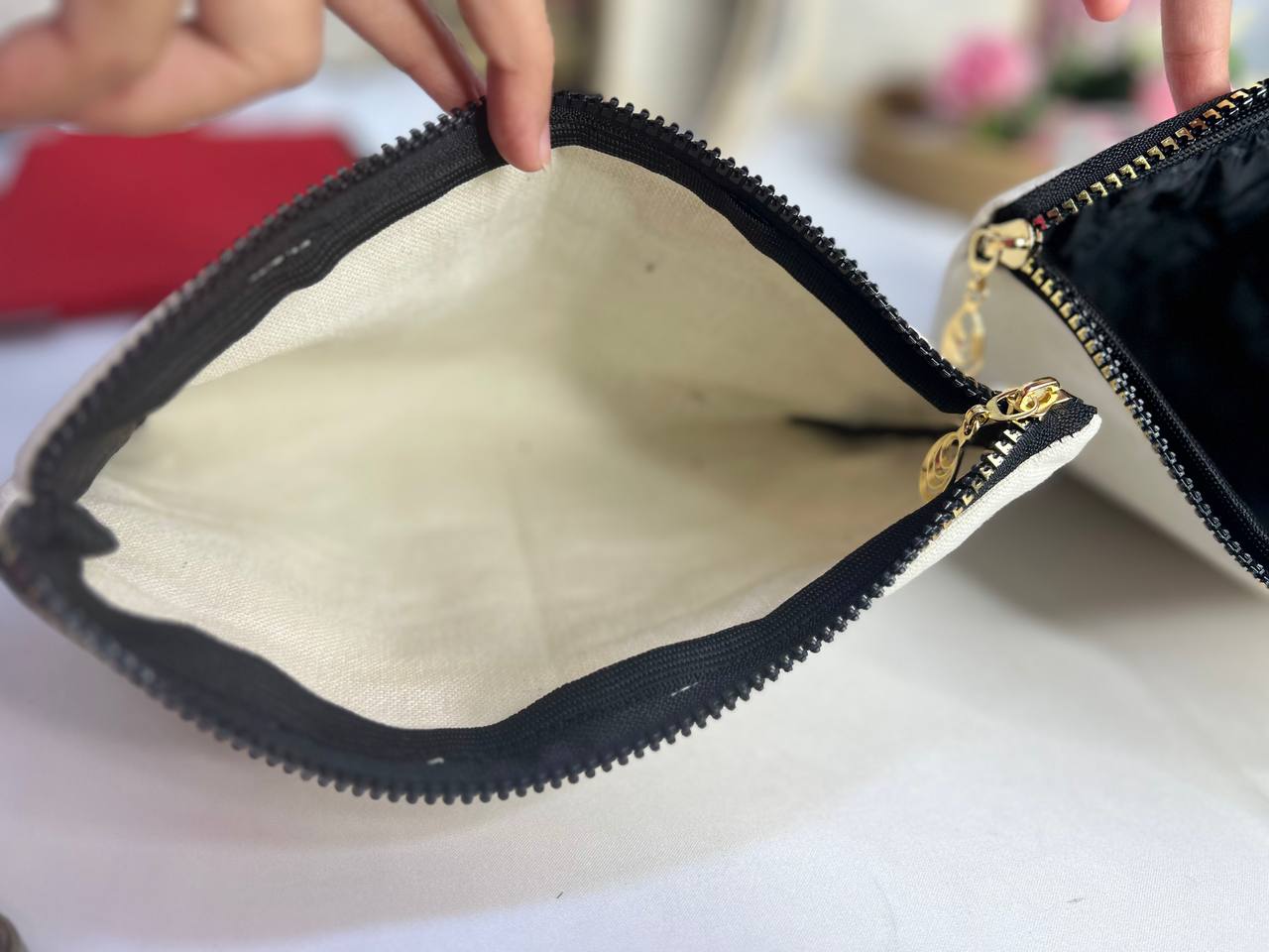 Makeup Bag & Fabric Pouch – Without Inner Lining - Buy 2 Get 1 Free