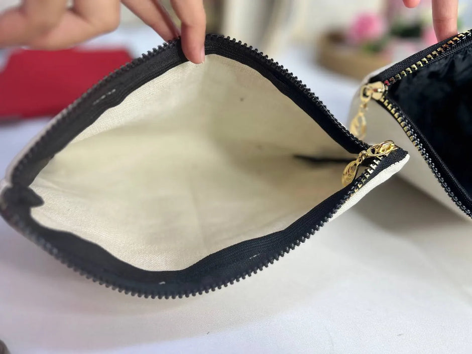 Makeup Bag & Fabric Pouch – Without Inner Lining - Buy 2 Get 1 Free - WE PRINT