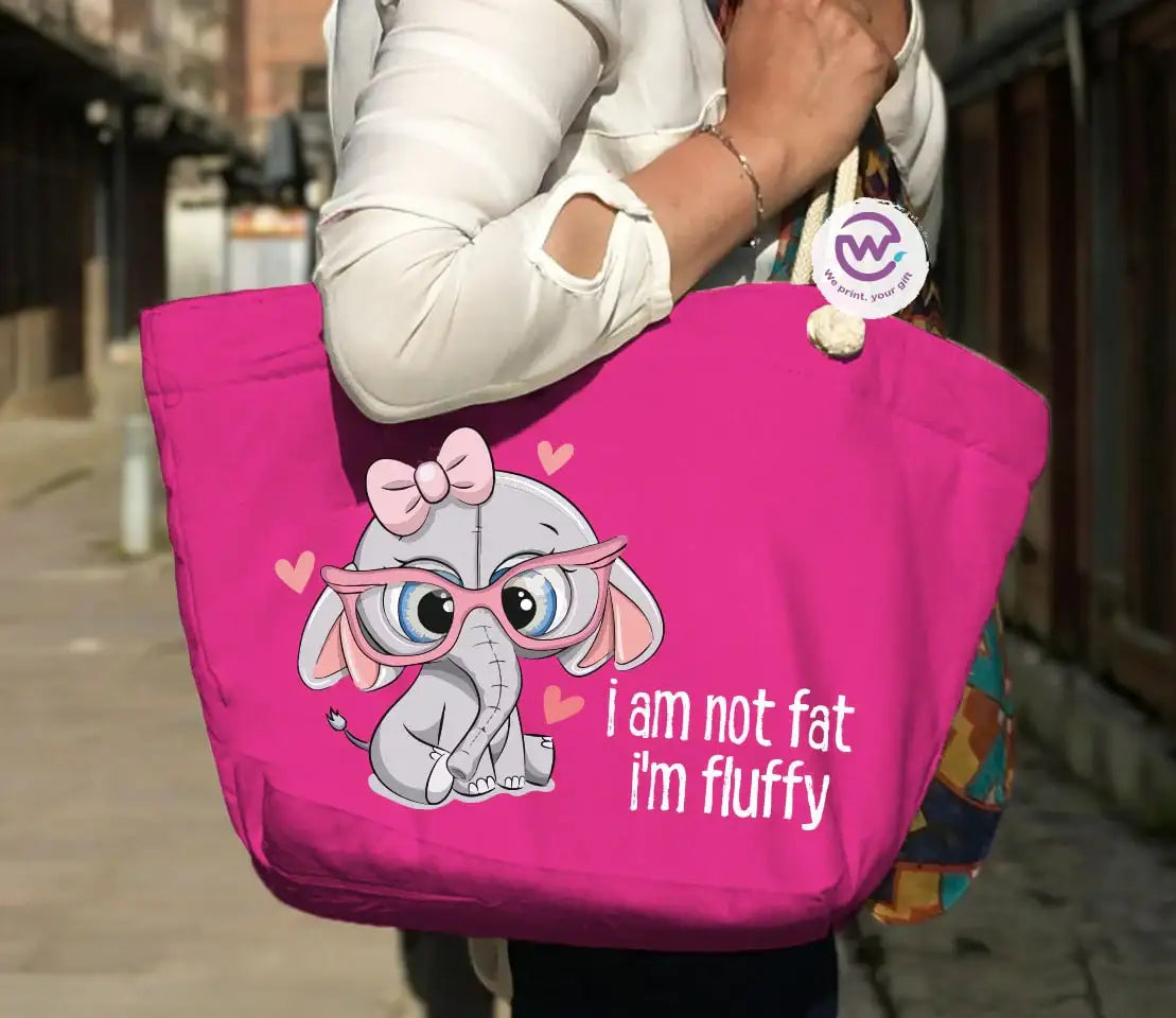 Beach bag for women- Elephant - WE PRINT