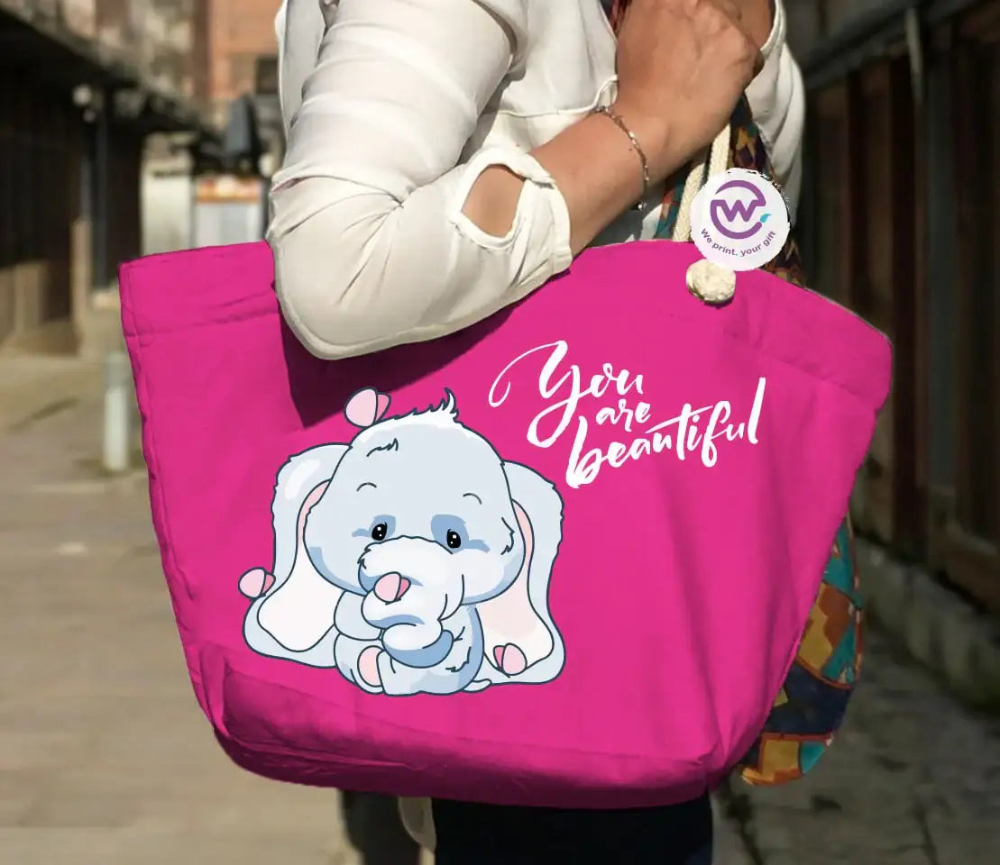 Beach bag for women- Elephant - WE PRINT