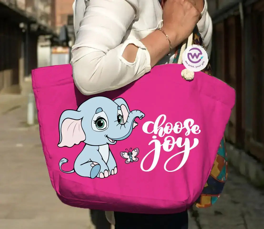 Beach bag for women- Elephant - WE PRINT