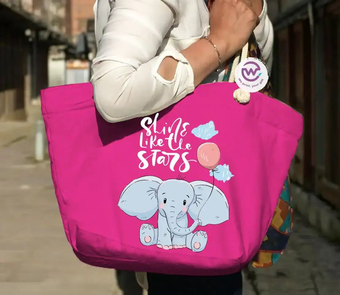 Beach bag for women- Elephant - WE PRINT