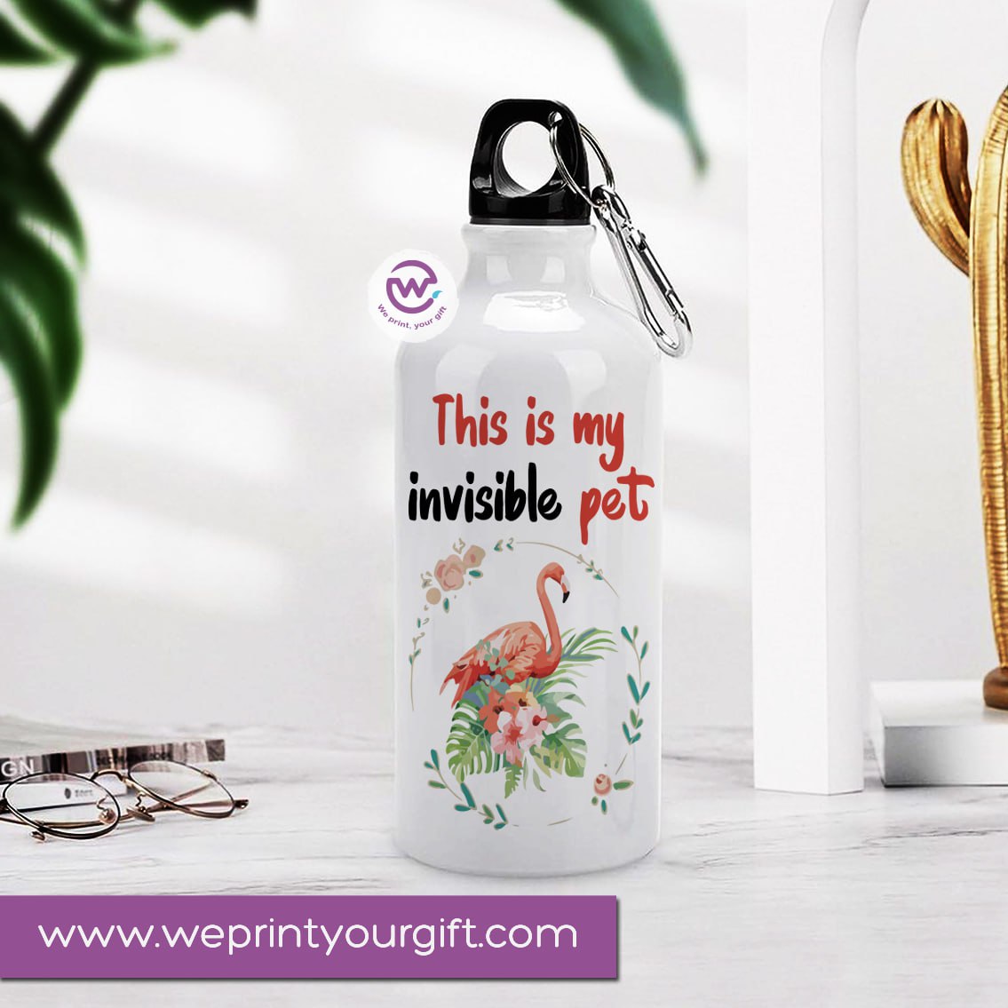 Custom Water Bottle- Unicorn - WE PRINT